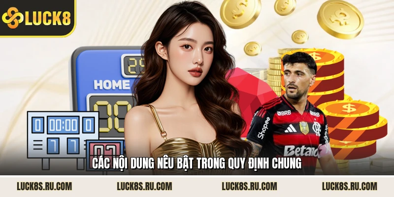 Các nội dung nêu bật trong quy định chung